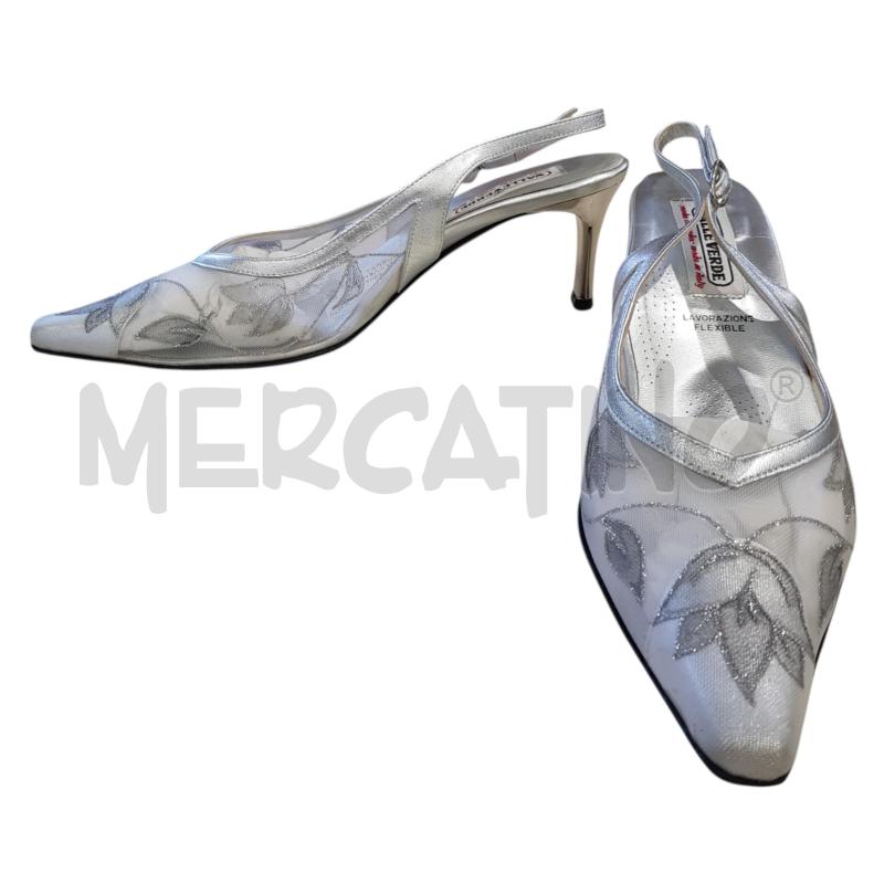 SCARPE D VALLEVERDE CERIMONIA ARGENTATE VELATE | Mercatino dell'Usato Civitavecchia 3