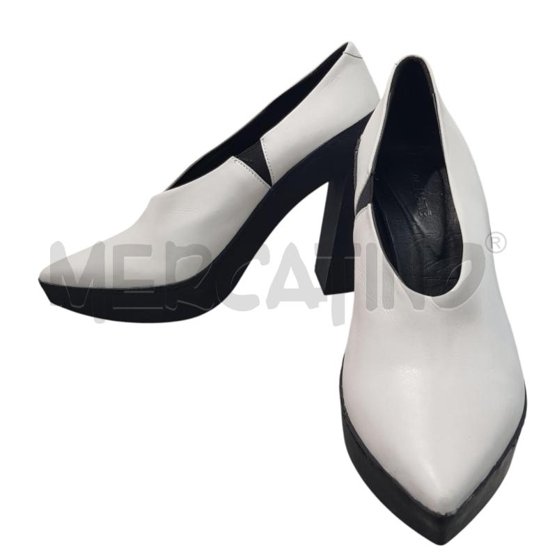 SCARPE D VIC MATIE PELLE BIANCHE PUNTA  | Mercatino dell'Usato Civitavecchia 3