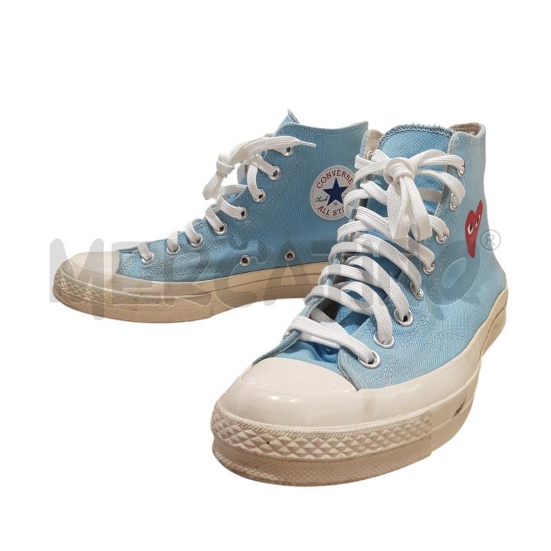 SCARPE U COMME DES GARCONS PER CONVERSE ALL STAR CELESTI CUORE ROSSO | Mercatino dell'Usato Civitavecchia 3