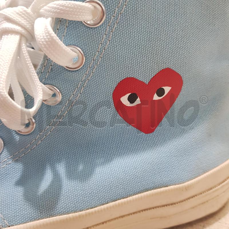 SCARPE U COMME DES GARCONS PER CONVERSE ALL STAR CELESTI CUORE ROSSO | Mercatino dell'Usato Civitavecchia 5