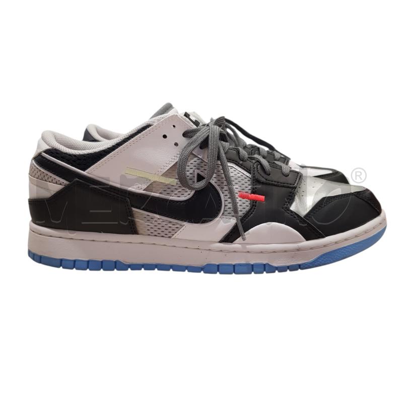 SCARPE U NIKE DUNK LOW SCRAP NERO NEUTRO GRIGIO UNIVERSITY BLU BIANCO | Mercatino dell'Usato Civitavecchia 1