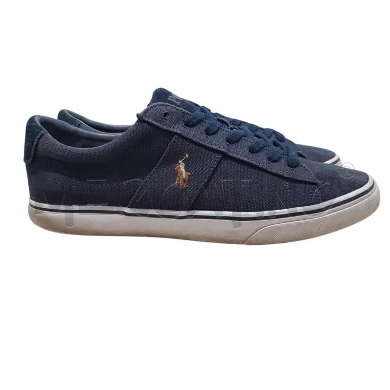SCARPE U POLO RALPH LAUREN TELA BLU  | Mercatino dell'Usato Civitavecchia 1