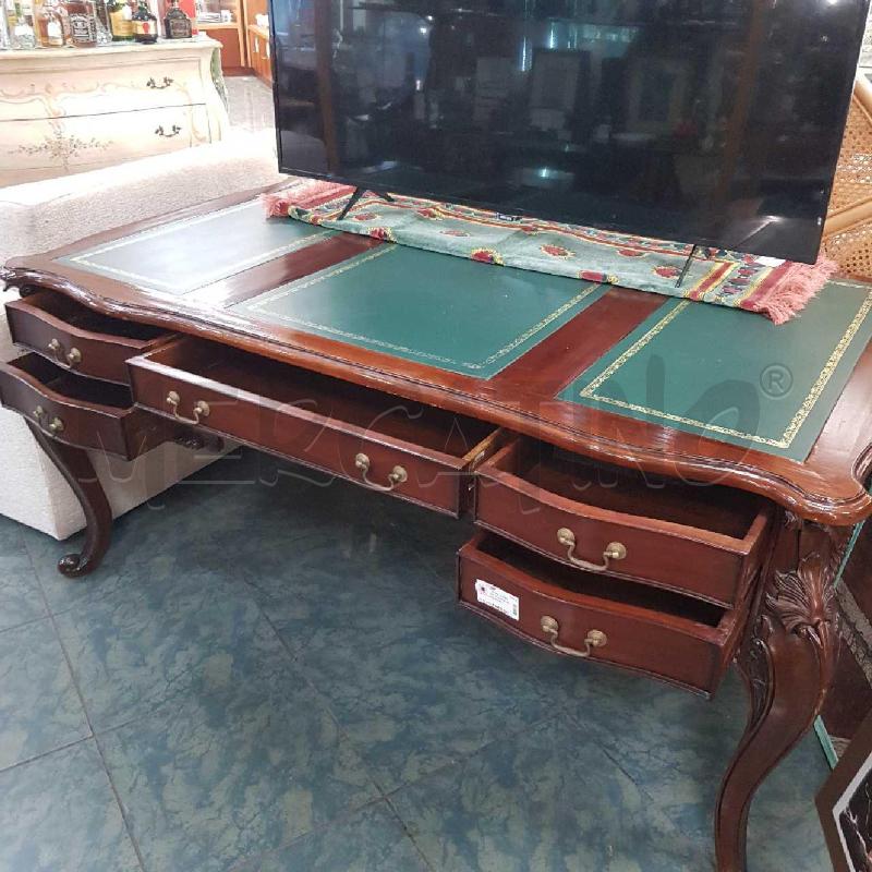 SCRITTOIO C.MOGANO PIANO ECOPELLE STAMPATA | Mercatino dell'Usato Civitavecchia 3
