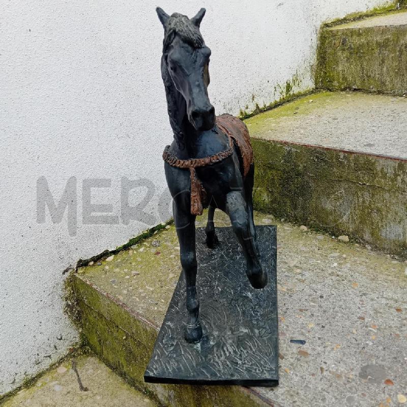 SCULTURA G.F.GONZAGA 80/100 CAVALLO RAMPANTE METALLO 43X39  | Mercatino dell'Usato Civitavecchia 4