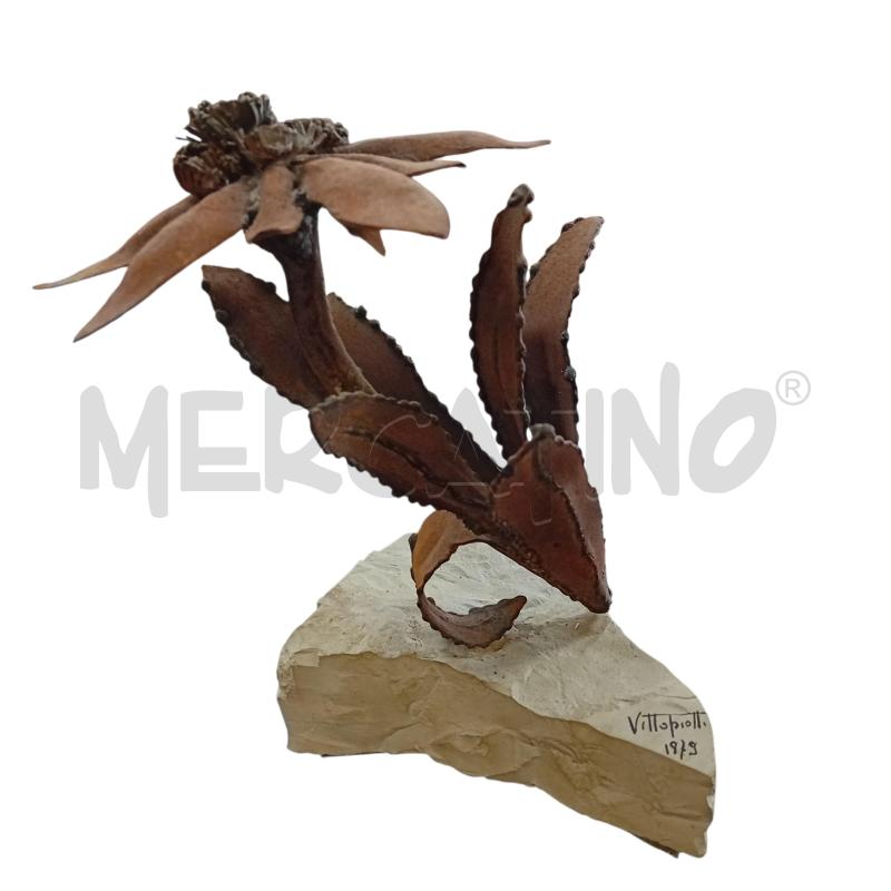 SCULTURA VITTO PIOTTI FIORE STELLA 22X 26 CM | Mercatino dell'Usato Civitavecchia 1