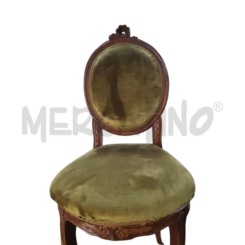 SEDIE COPPIE ALCANTARA VERDE RESTAURATE | Mercatino dell'Usato Civitavecchia 3