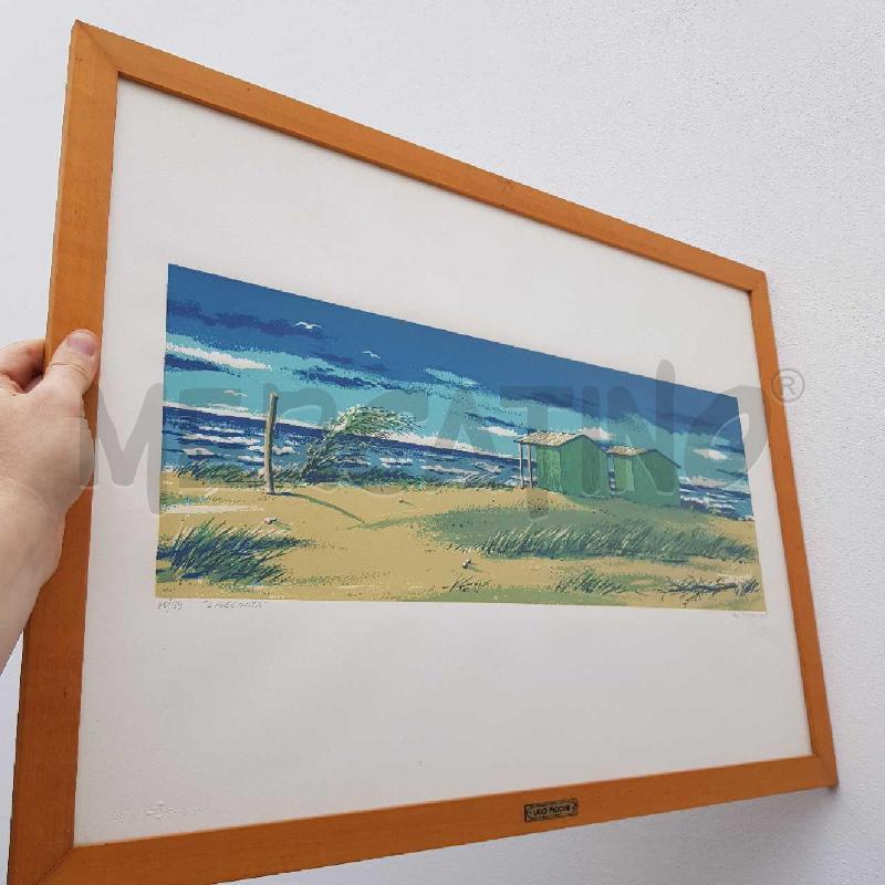 SERIGRAFIA 50X70 UGO PICCINI LIBECCIATA | Mercatino dell'Usato Civitavecchia 1