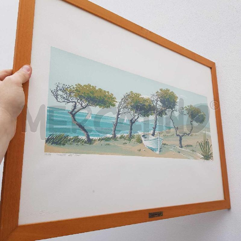 SERIGRAFIA 50X70 UGO PICCINI MORTE DEI PINI | Mercatino dell'Usato Civitavecchia 1