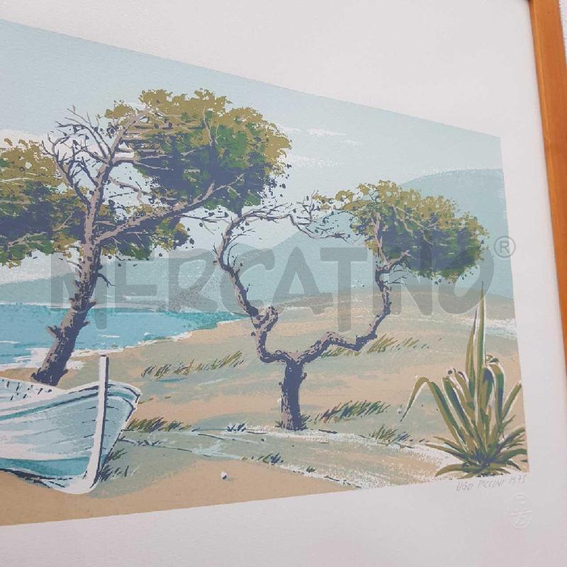 SERIGRAFIA 50X70 UGO PICCINI MORTE DEI PINI | Mercatino dell'Usato Civitavecchia 2