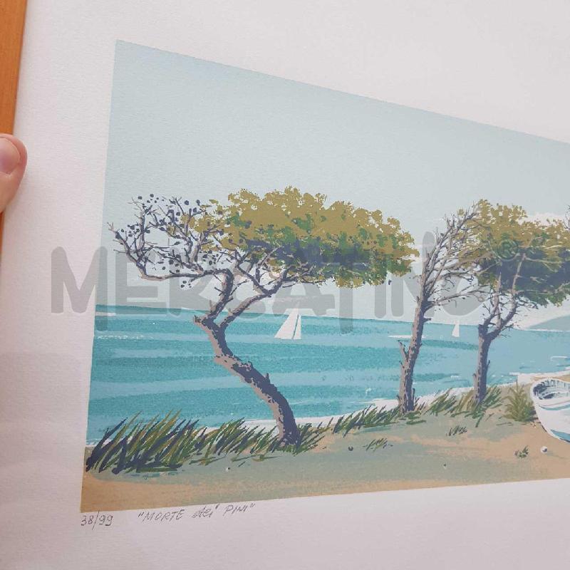 SERIGRAFIA 50X70 UGO PICCINI MORTE DEI PINI | Mercatino dell'Usato Civitavecchia 3
