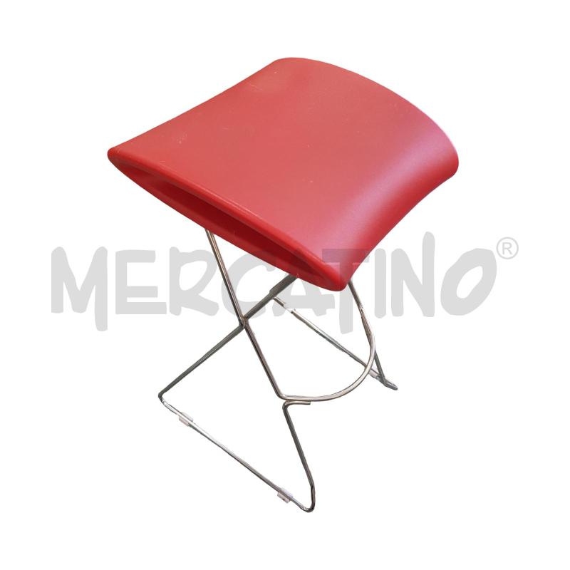 SGABELLO DECLIC DESIGN ROSSO | Mercatino dell'Usato Civitavecchia 1