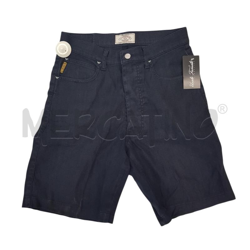 SHORTS U ARMANIJ BLU 5 TASCHE COTONE LINO | Mercatino dell'Usato Civitavecchia 1
