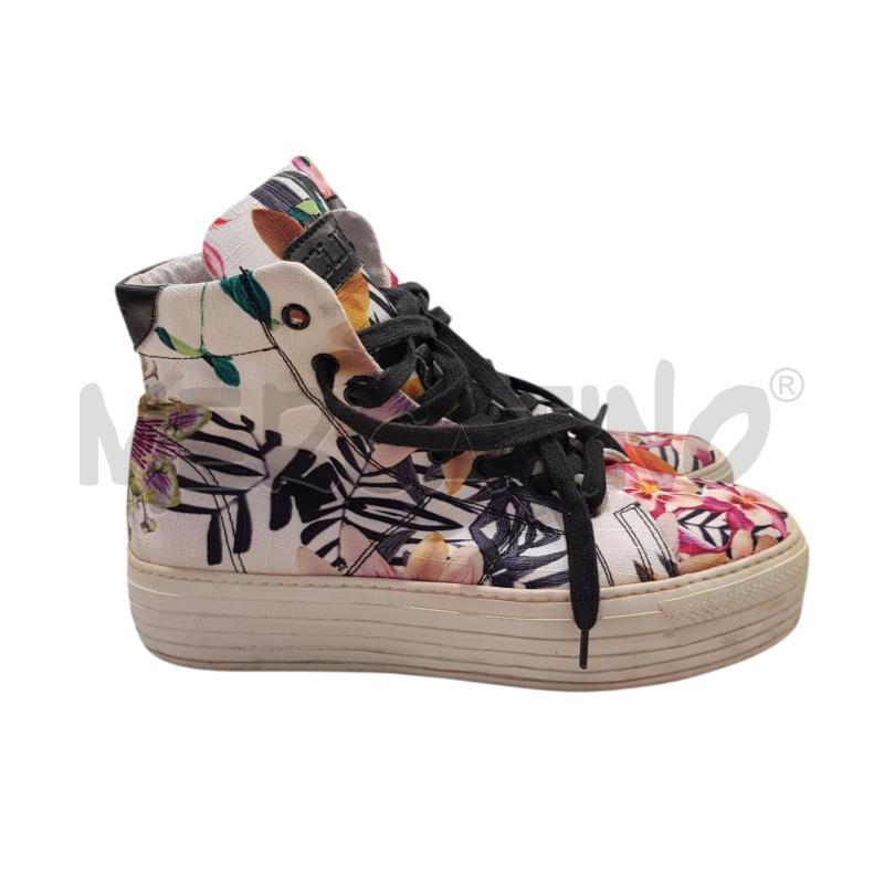 SNEAKERS D CULT ALTE FIORATE | Mercatino dell'Usato Civitavecchia 1