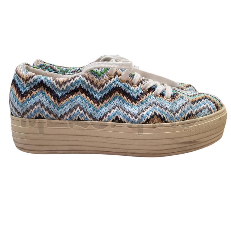 SNEAKERS D CULT ZIG ZAG RAFIA | Mercatino dell'Usato Civitavecchia 1