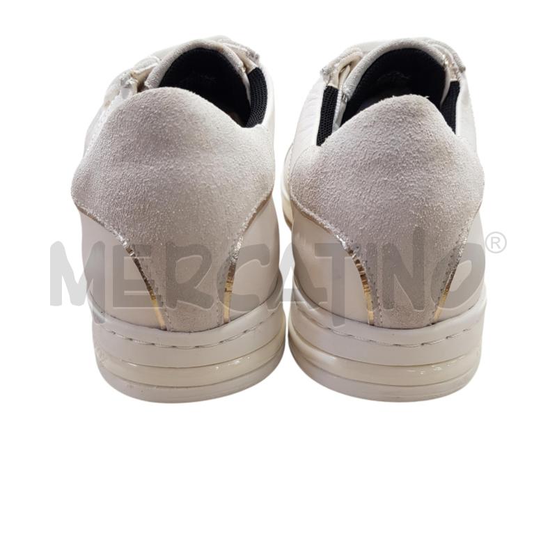 SNEAKERS D GEOX BIANCHE BORCHIETTE DORATE | Mercatino dell'Usato Civitavecchia 3