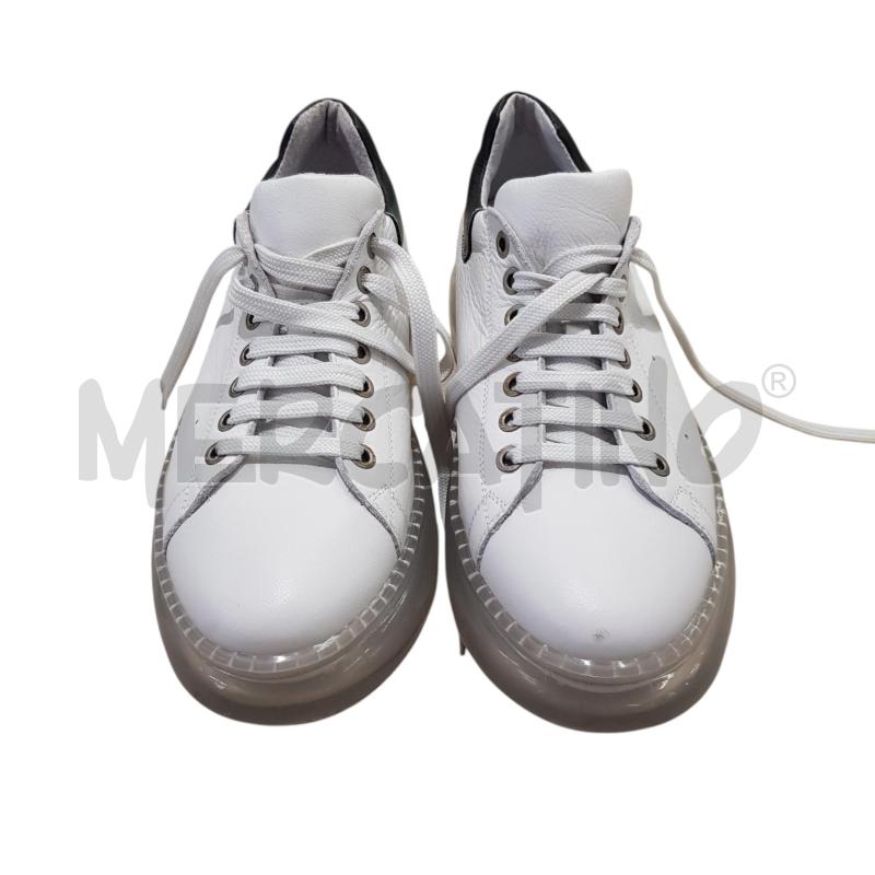 SNEAKERS D JOANN BIANCHE SUOLA GOMMA TRASPARENTE | Mercatino dell'Usato Civitavecchia 3