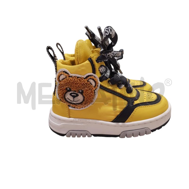 SNEAKERS MOSCHINO ALTE GIALLE PATCH TEDDY | Mercatino dell'Usato Civitavecchia 1