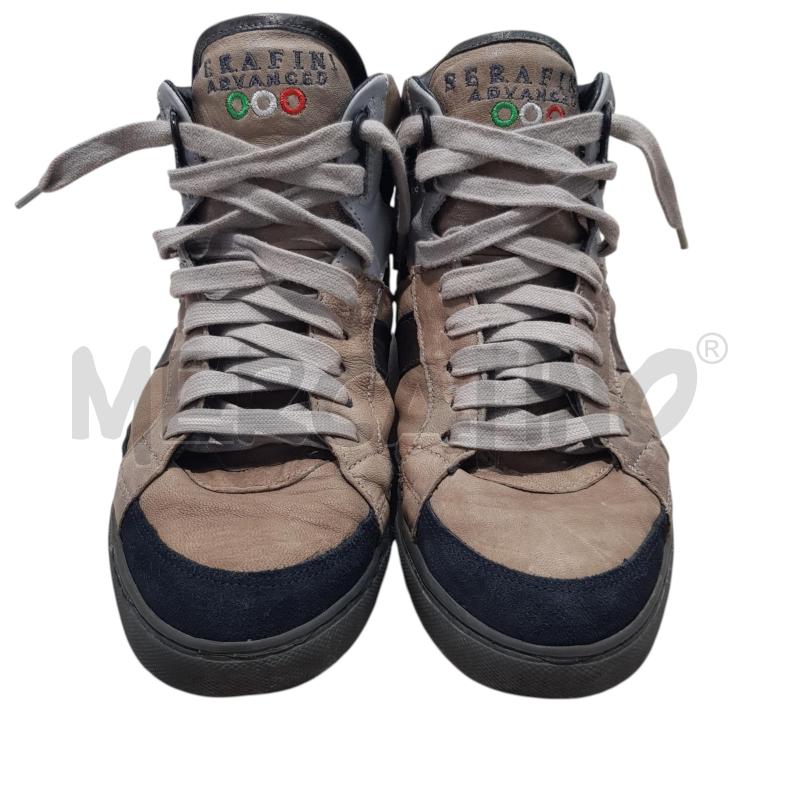 SNEAKERS U SEARFINI PELLE CAMMELLO NERO MARR | Mercatino dell'Usato Civitavecchia 3