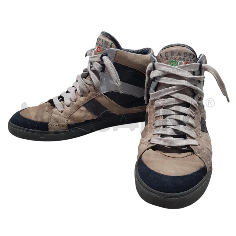 SNEAKERS U SEARFINI PELLE CAMMELLO NERO MARR | Mercatino dell'Usato Civitavecchia 4