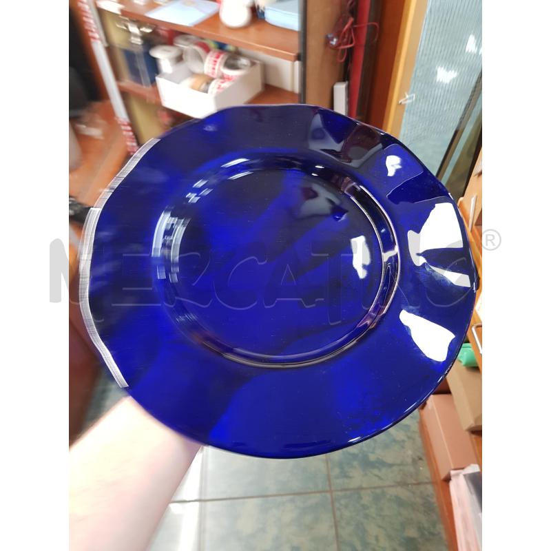 SOTTO PIATTI PZ.6 VETRO BLU | Mercatino dell'Usato Civitavecchia 4