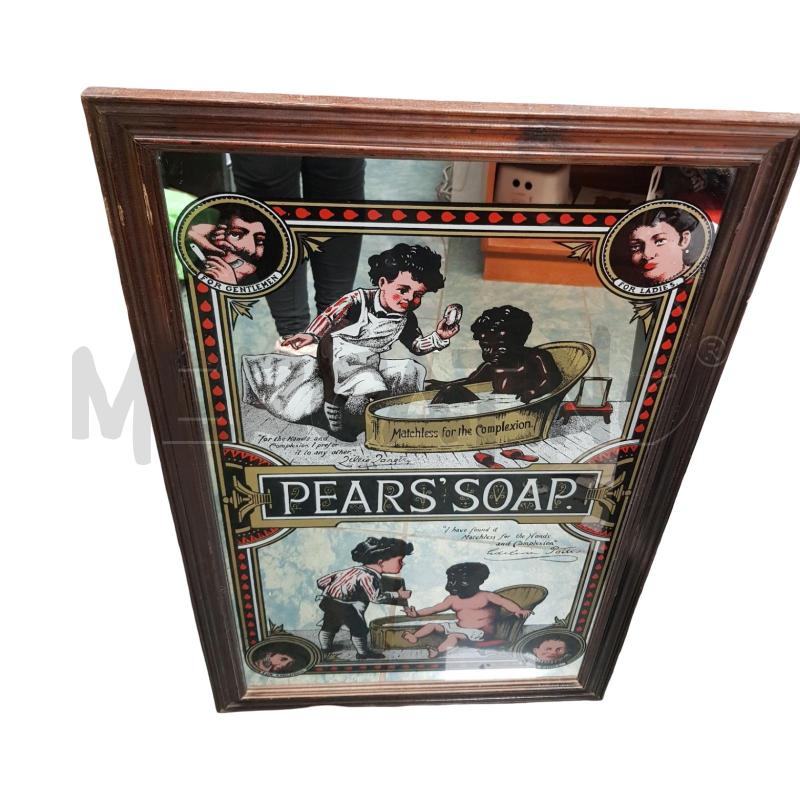 SPECCHIO PUBBLICITARIO VINTAGE PEARS SOAP 51X81 | Mercatino dell'Usato Civitavecchia 2