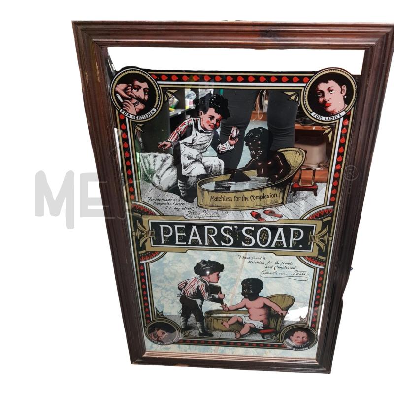 SPECCHIO PUBBLICITARIO VINTAGE PEARS SOAP 51X81 | Mercatino dell'Usato Civitavecchia 4