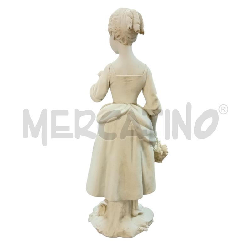 STATUETTA ANGIOLETTO P.B.B.DONNA CESTINO 15 CM | Mercatino dell'Usato Civitavecchia 2