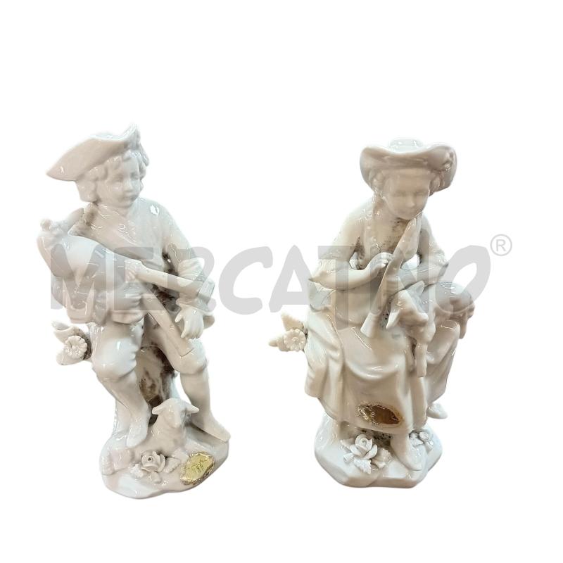 STATUETTE SAXE UOMO DONNA 1920 TOT.2 PZ | Mercatino dell'Usato Civitavecchia 1