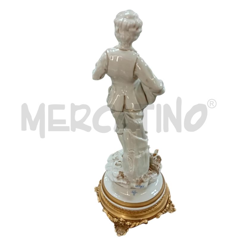 STATUINA MANIFATTURA CAPO DI MONTE CARPIE UOMO 31X14 CM | Mercatino dell'Usato Civitavecchia 2