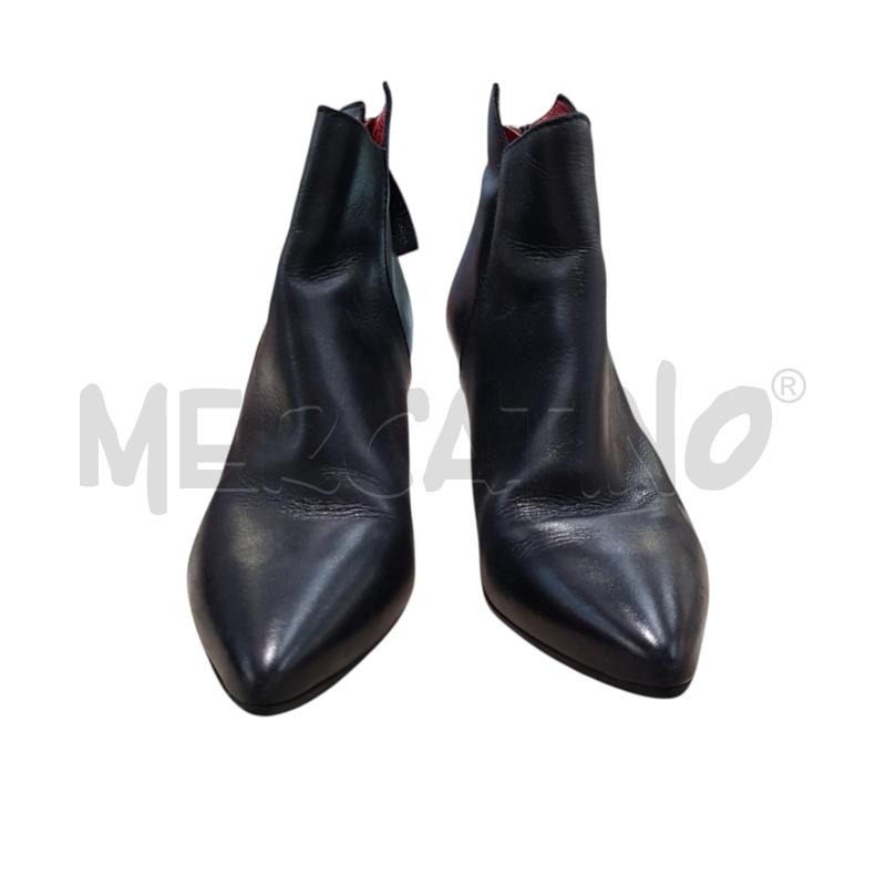 STIVALETTI D GIO+ NERO TACCO PITONATO ROSSO | Mercatino dell'Usato Civitavecchia 3