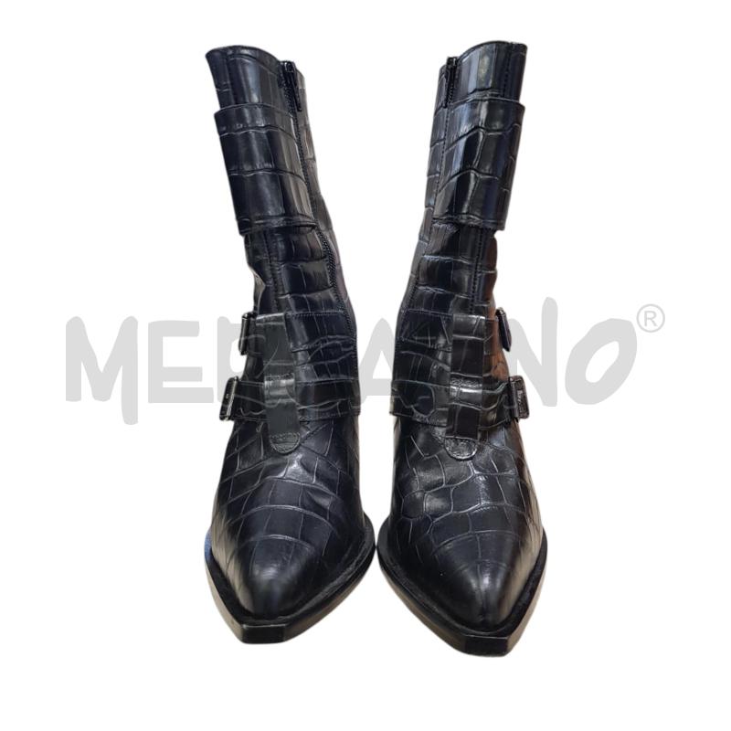 STIVALETTI D PINKO NERO STAMPA COCCO  | Mercatino dell'Usato Civitavecchia 3