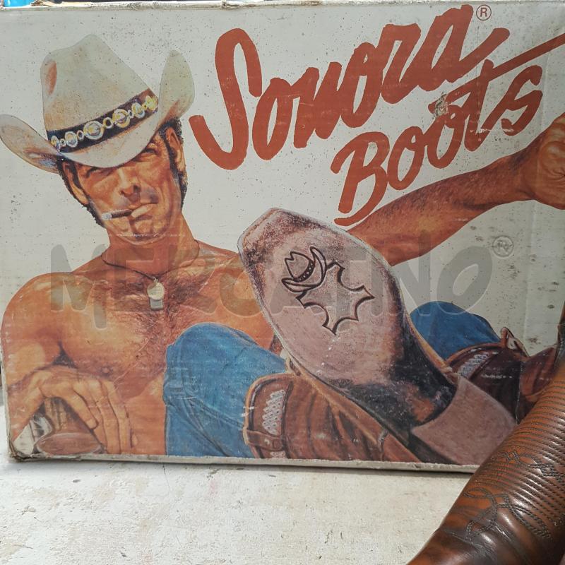 STIVALI SONORA BOOTS CUOIO LAVORATO +SCATOLA IMMAGINE CLINT EASTWOOD | Mercatino dell'Usato Civitavecchia 1
