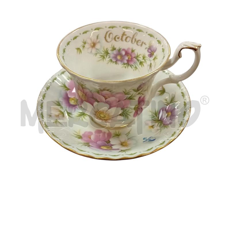 TAZZA + PIATTINO ROYAL ALBERT OCTOBER  | Mercatino dell'Usato Civitavecchia 1