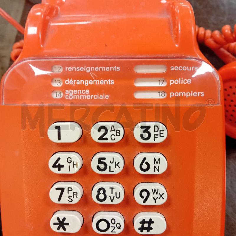 TELEFONO VINTAGE ARANCIONE CTD PARIS  | Mercatino dell'Usato Civitavecchia 4