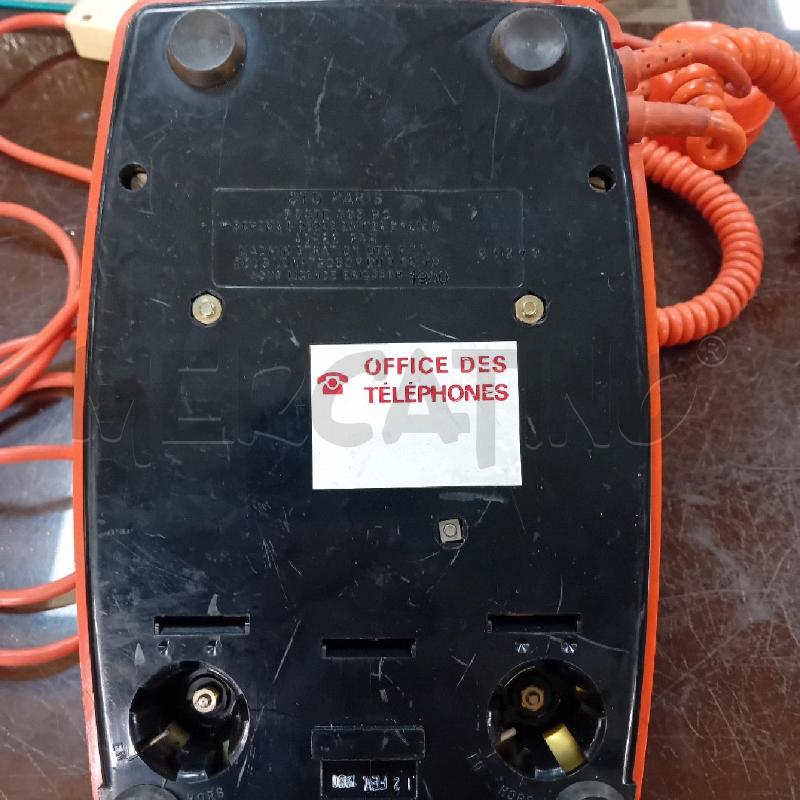 TELEFONO VINTAGE ARANCIONE CTD PARIS  | Mercatino dell'Usato Civitavecchia 5