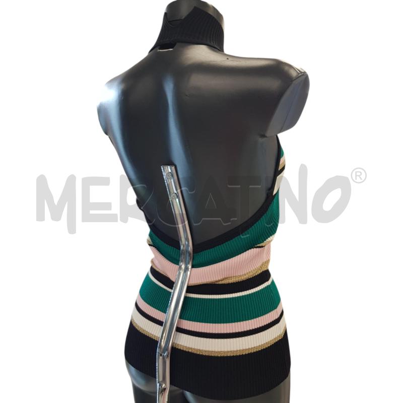 TOP LUISA SPAGNOLI RIGHE SOTTOGIACCA LUREX ORO  | Mercatino dell'Usato Civitavecchia 3