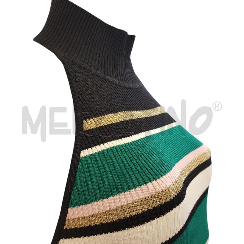 TOP LUISA SPAGNOLI RIGHE SOTTOGIACCA LUREX ORO  | Mercatino dell'Usato Civitavecchia 4