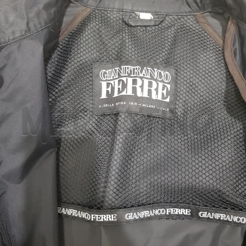 TRENCH U FERRE NYLON NERO MANICA RTACLAN | Mercatino dell'Usato Civitavecchia 5