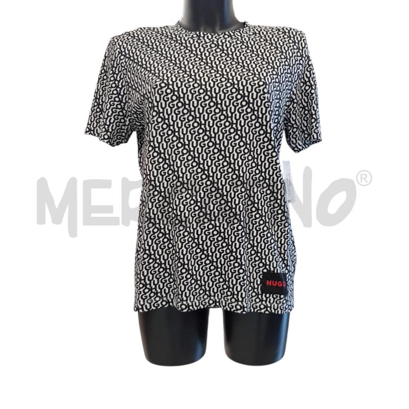 T SHIRT D HUGO BOSS MC BIA MONOGRAM NERO | Mercatino dell'Usato Civitavecchia 1