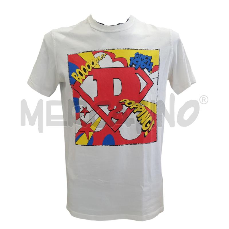 T SHIRT U DSQUARED2 MC BIA STAMPA CARTOON  | Mercatino dell'Usato Civitavecchia 1