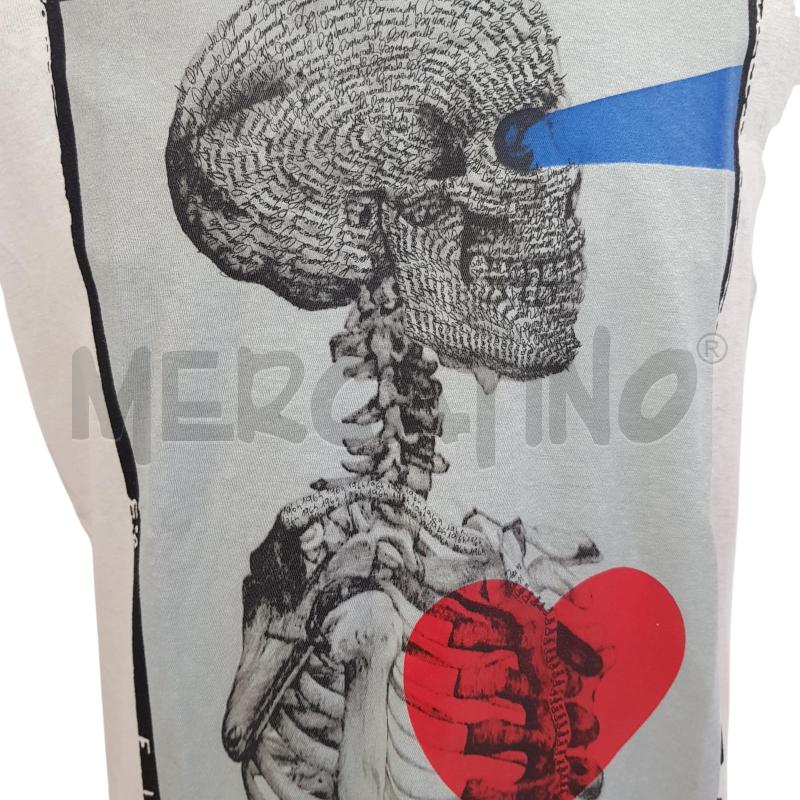 T SHIRT U DSQUARED2 MC BIA STAMPA TESCHIO CUORE | Mercatino dell'Usato Civitavecchia 3