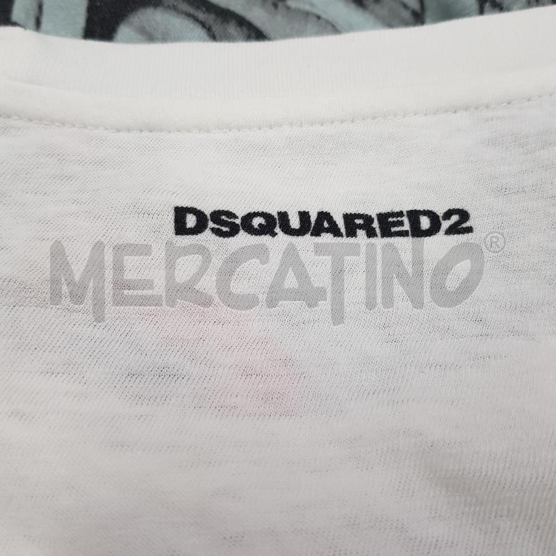 T SHIRT U DSQUARED2 MC BIA STAMPA TESCHIO CUORE | Mercatino dell'Usato Civitavecchia 4