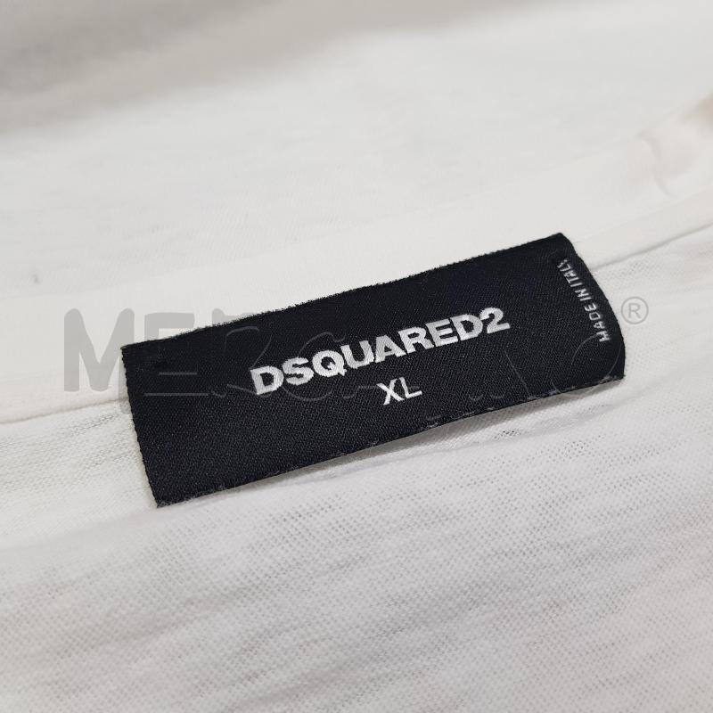 T SHIRT U DSQUARED2 MC BIA STAMPA TESCHIO CUORE | Mercatino dell'Usato Civitavecchia 5