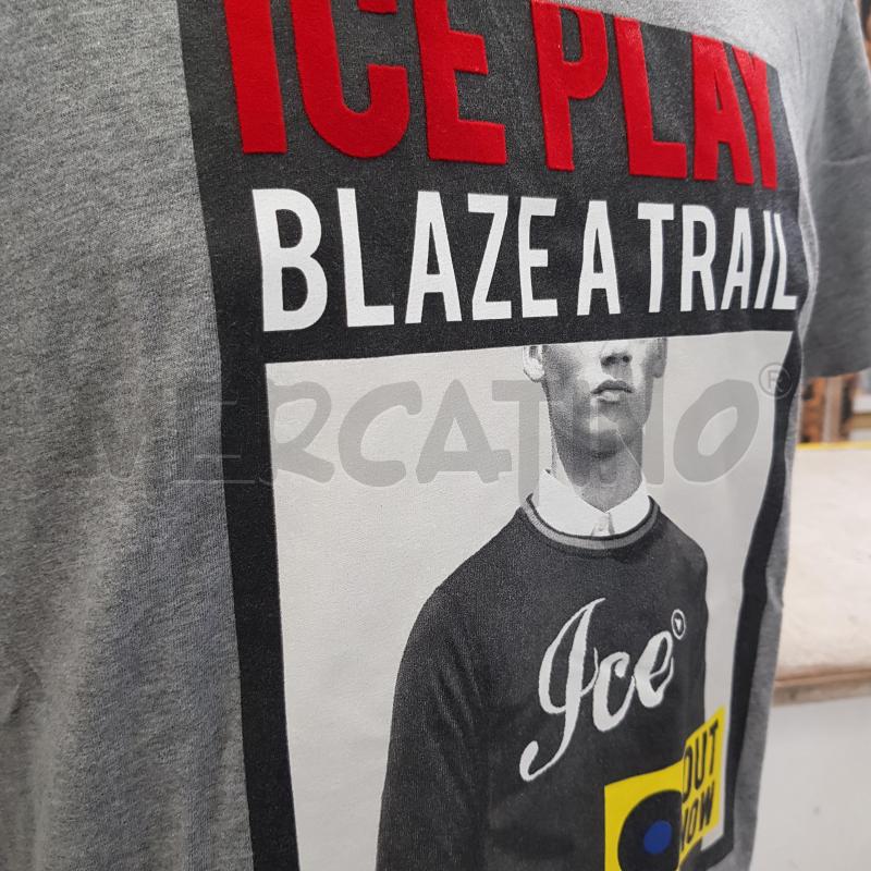 T SHIRT U ICE PLAY MC GRIGIO FLOCK | Mercatino dell'Usato Civitavecchia 4