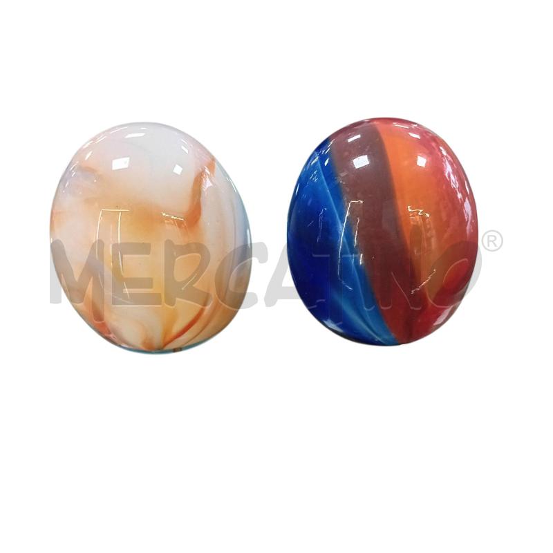 UOVO COLLEZIONE MURANO COPPIA 7X6CM CADA 1  | Mercatino dell'Usato Civitavecchia 1