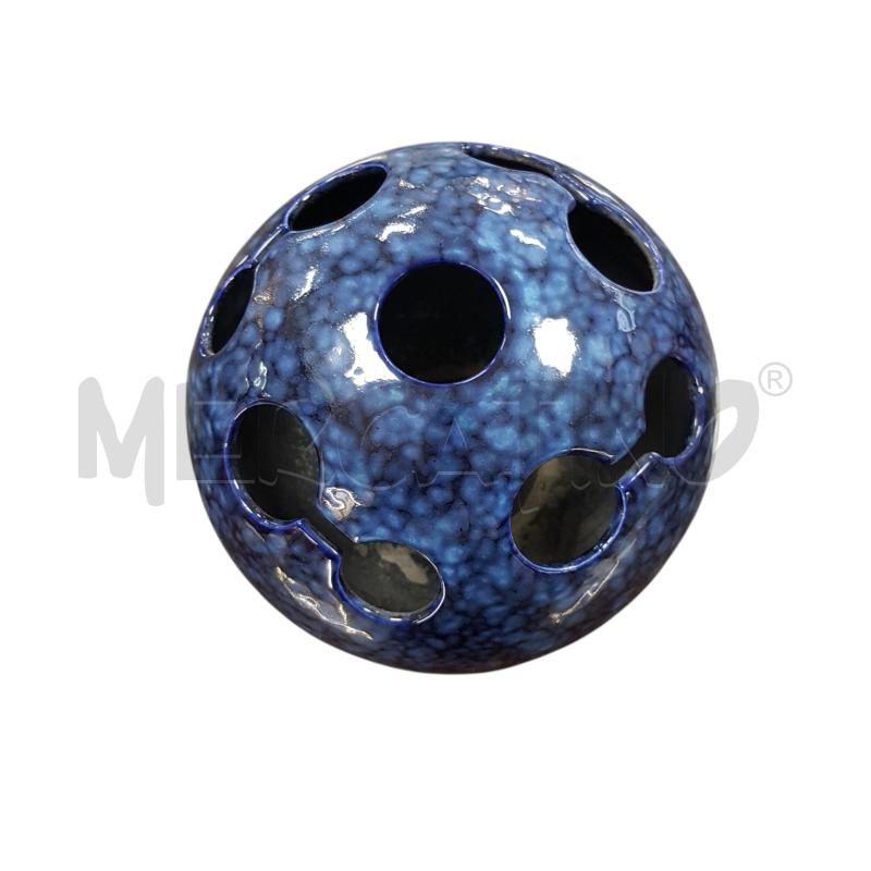 VASO MODERNISTA CERAMICA BLU PALLA ANNI 70 | Mercatino dell'Usato Civitavecchia 2