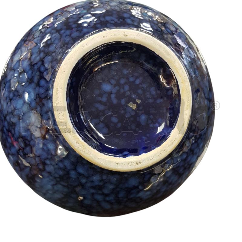 VASO MODERNISTA CERAMICA BLU PALLA ANNI 70 | Mercatino dell'Usato Civitavecchia 3