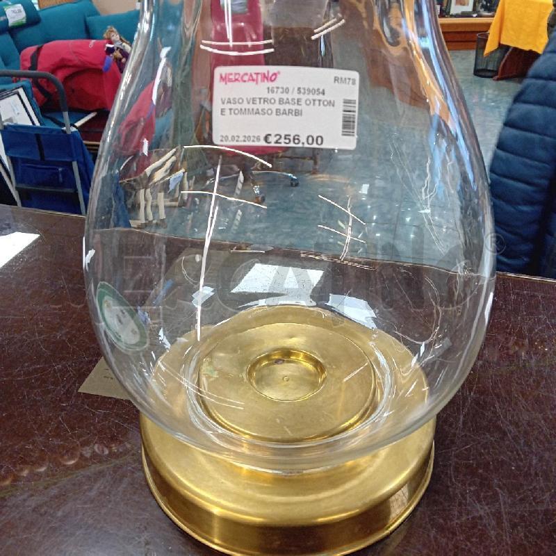 VASO VETRO BASE OTTONE TOMMASO BARBI | Mercatino dell'Usato Civitavecchia 4