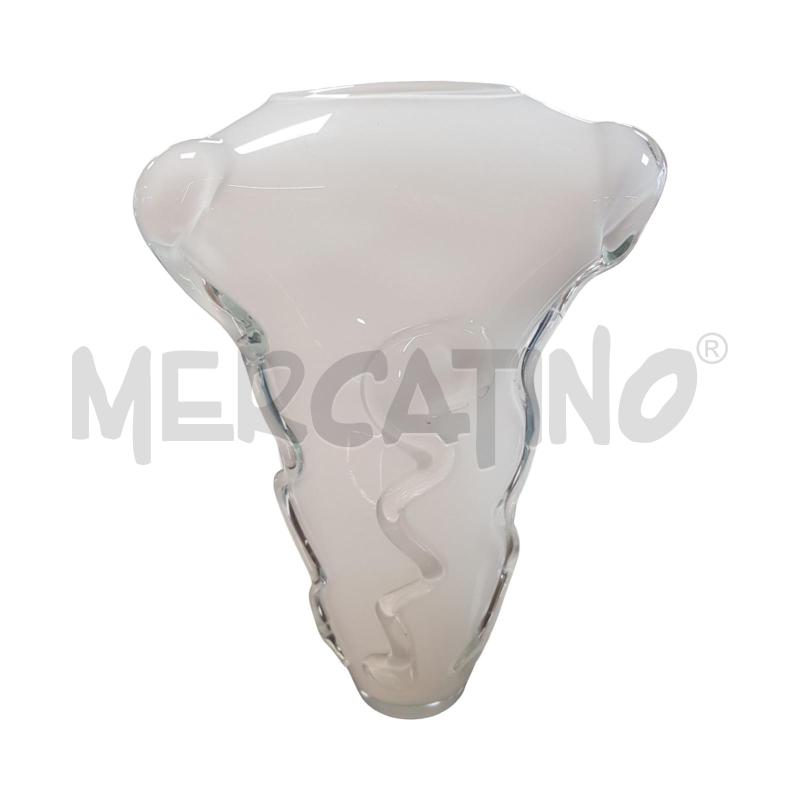 VASO VETRO OPALINO DECORO RILIEVO 34CM | Mercatino dell'Usato Civitavecchia 4