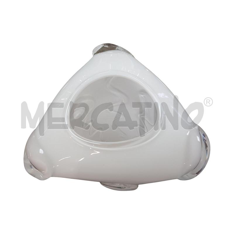 VASO VETRO OPALINO DECORO RILIEVO 34CM | Mercatino dell'Usato Civitavecchia 5